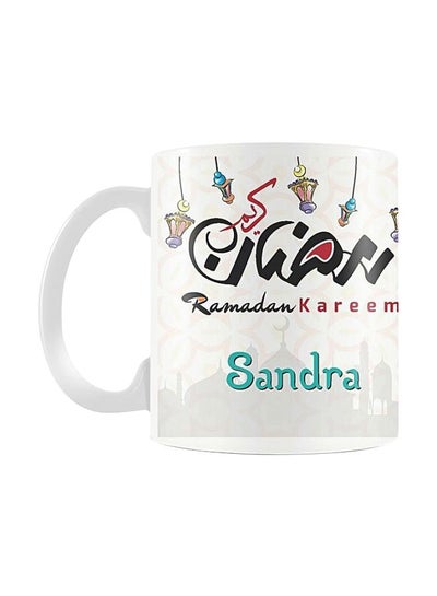 Buy Ramadan Printed Ceramic Mug White/Black/Green in Egypt