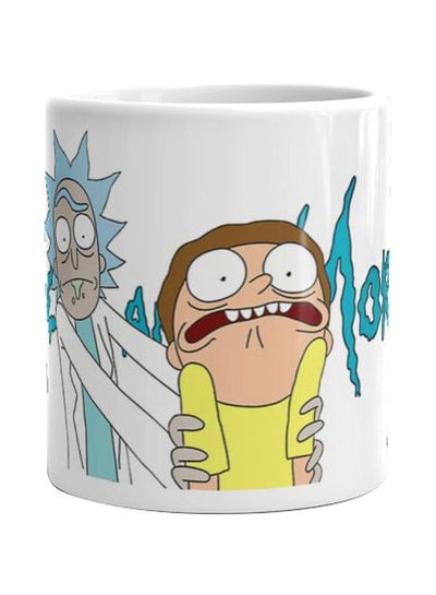 Buy Rick And Morty Printed Mug Blue/Yellow/Beige Standard in Egypt