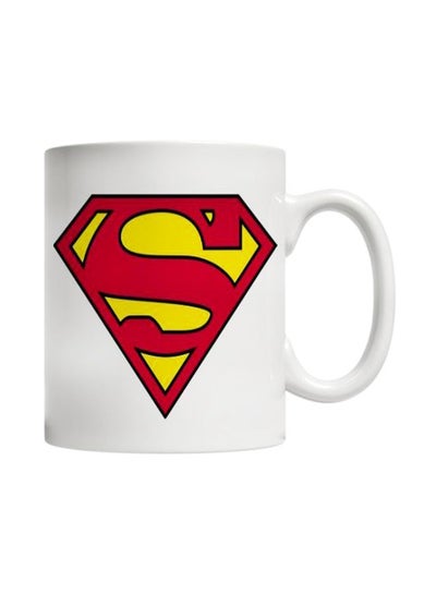 Buy Superman Logo Printed Mug White/Red/Yellow in Egypt