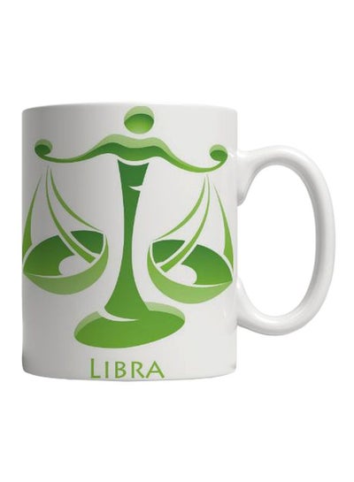 Buy Printed Ceramic Mug White/Green in Egypt