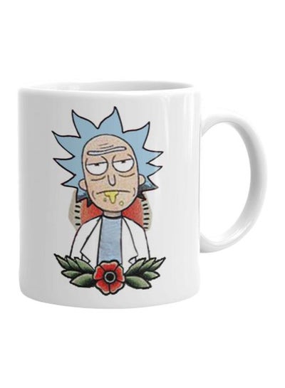 Buy Rick And Morty Printed Mug Beige/Blue/Red Standard in Egypt