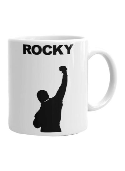 اشتري Rocky Printed Mug White/Black Standard في مصر