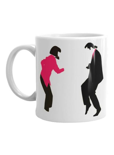 Buy Pulp Fiction Printed Mug White/Black/Pink in Egypt