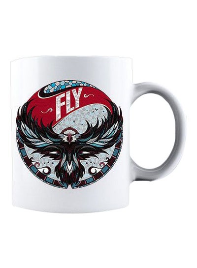 Buy Printed Coffee Mug White/Red/Black Standard in Egypt