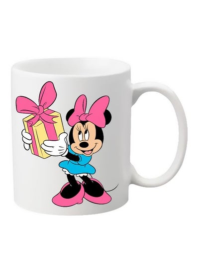 Buy Minnie Mouse Printed Mug White/Pink/Yellow in Egypt