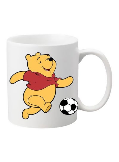 Buy Cartoon Printed Mug White/Yellow/Red in Egypt