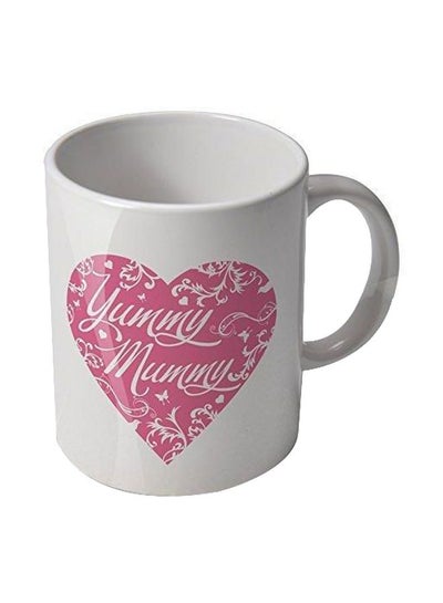 اشتري Yummy Mummy Printed Mug أبيض/وردي في مصر