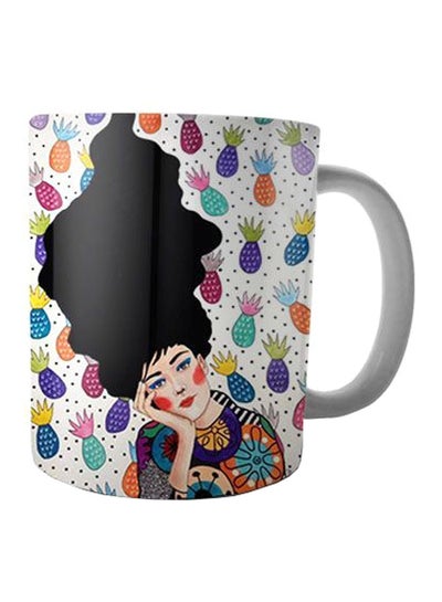 Buy Printed Ceramic Coffee Mug Multicolour Standard in Egypt