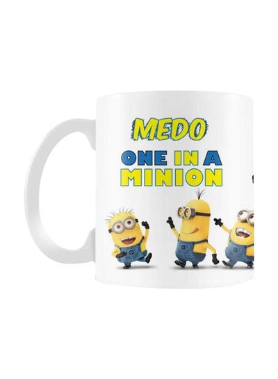 اشتري Medo One in A Minion Printed Mug أبيض/أزرق/أصفر Standard في مصر