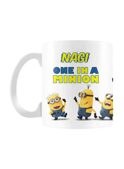 اشتري One In A Minion Printed Mug أبيض/أصفر/أزرق في مصر