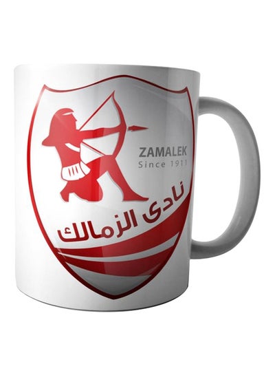 Buy Zamalek Club Printed Mug White/Red/Grey in Egypt