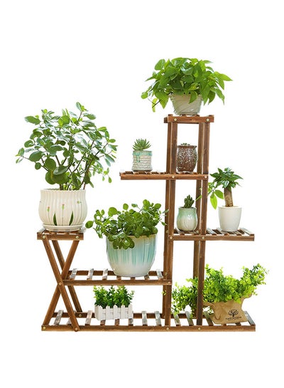 Buy Plant Flower Display Stand Brown 100centimeter in UAE