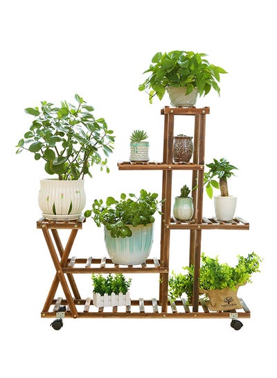 Buy Plant Flower Display Stand Brown 100centimeter in UAE