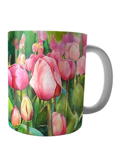 اشتري Lotus Printed Ceramic Mug وردي/أخضر/أزرق Standard في مصر