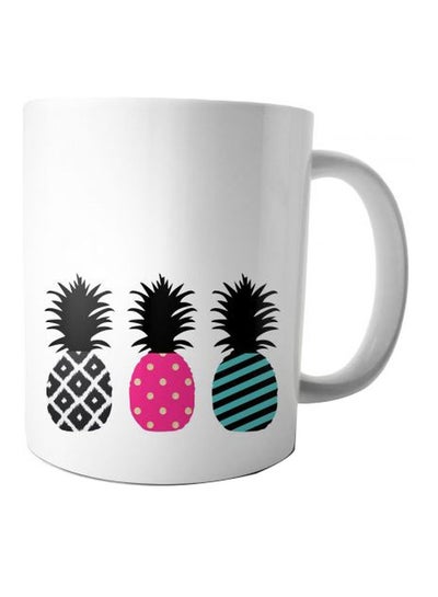 Buy Printed Ceramic Mug White/Black/Pink in Egypt