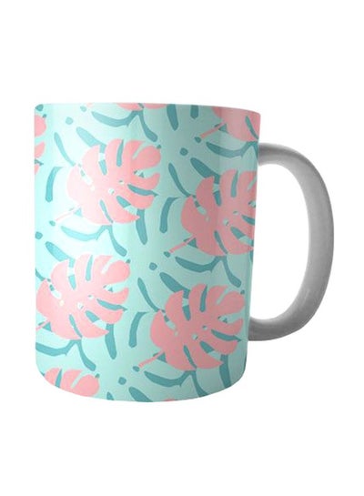 Buy Printed Ceramic Mug Blue/Pink in Egypt