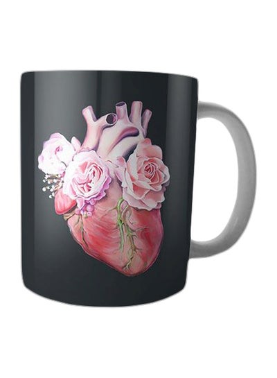 Buy Printed Ceramic Mug Black/Pink in Egypt