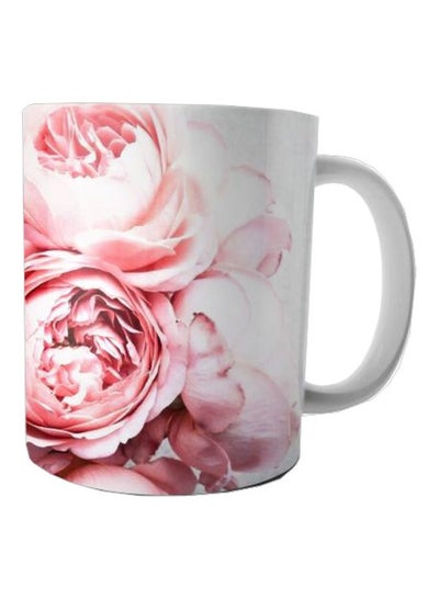 Buy Printed Ceramic Mug White/Pink in Egypt