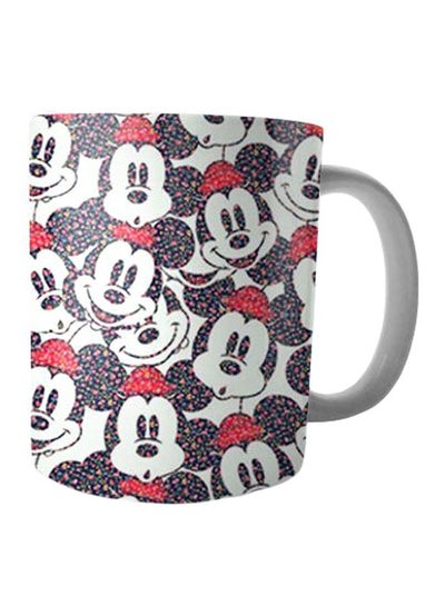 Buy Printed Ceramic Mug White/Red/Black in Egypt