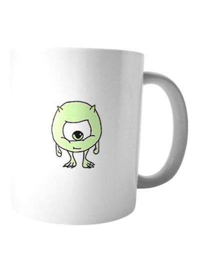 Buy Printed Ceramic Mug White/Green/Black in Egypt