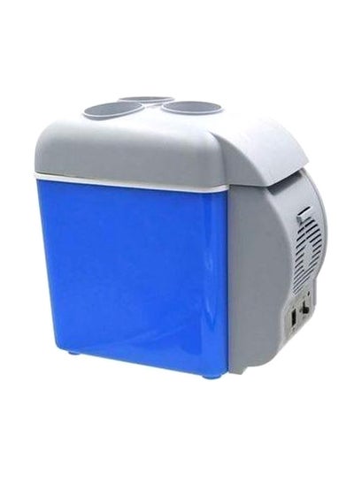 Buy 7.5 Liter Portable Cooling And Warming Refrigerator 6666 Blue/Grey in UAE