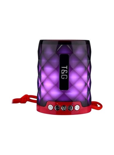 Buy TG155 Bluetooth 4.2 Portable Wireless Speaker Red/Purple in Saudi Arabia