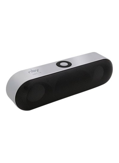 Buy Portable Bluetooth Speaker Silver Grey/Black in UAE