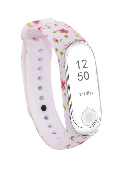 Buy Replacement Band For Xiaomi Mi Band 3/4 White/Pink/Green in Saudi Arabia