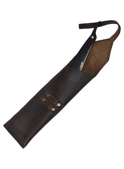 Buy Rustic Straight Razor Case Bourbon Brown in UAE