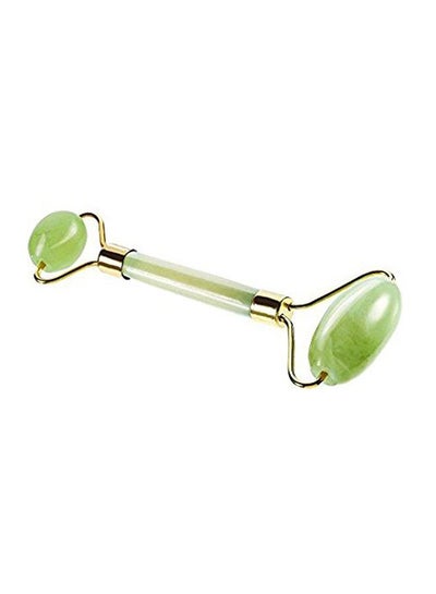 Buy Jade Roller Face Massager Anti Aging Facial Therapy Green/Gold in Egypt