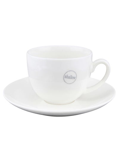 Buy Cup And Saucer Set White 200ml in UAE