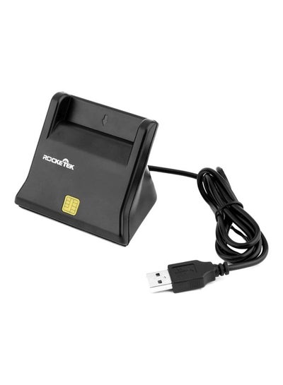 Buy USB Smart Card Reader Black in Saudi Arabia