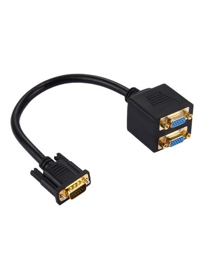 Buy Female To Male VGA Splitter Cable Black in Saudi Arabia