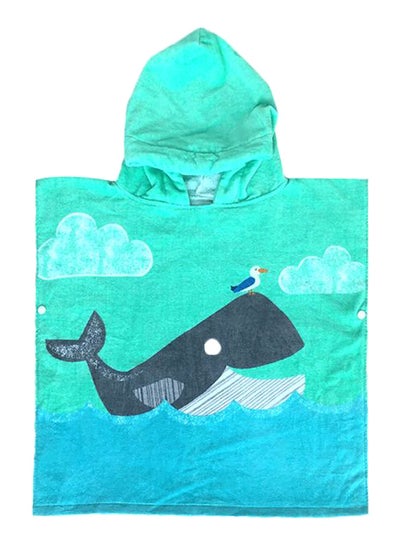 Buy Printed Hooded Pullover Swimming Bath Towel 60cm in UAE