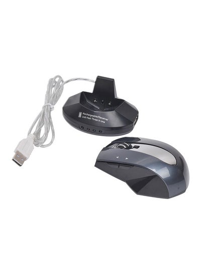 اشتري MZ-011 Wireless Optical Mouse With HUB Function أسود في الامارات