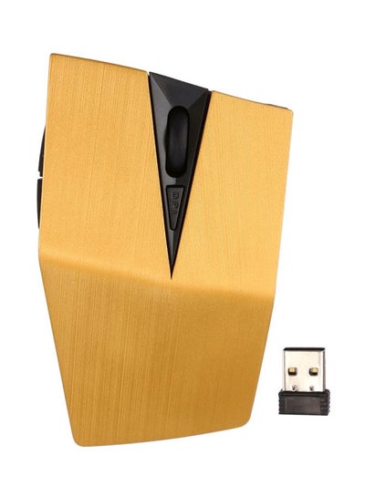 اشتري Wireless Optical Mouse With USB Receiver For PC And Laptop أصفر في الامارات