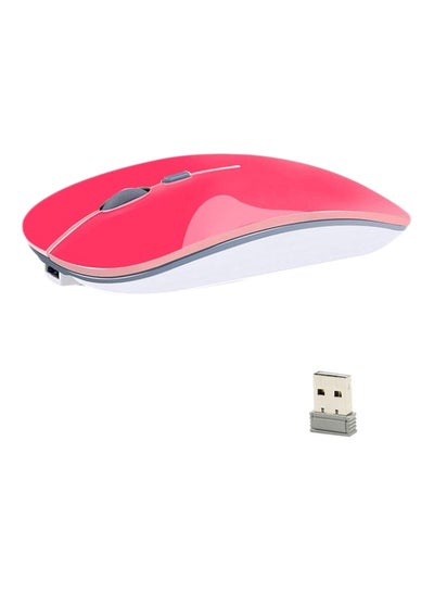 Buy Wireless Optical Mouse Pink/White in UAE