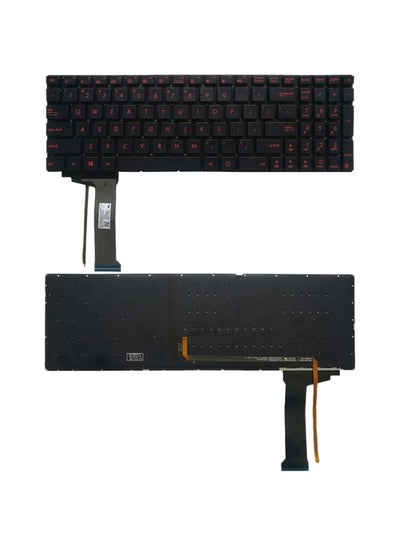 Buy Wired Keyboard With Backlight For Asus Black in UAE