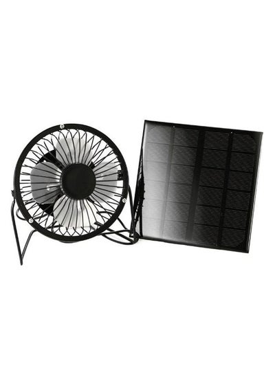 Buy Solar Panel Mini USB Fan Y1352 Black in UAE