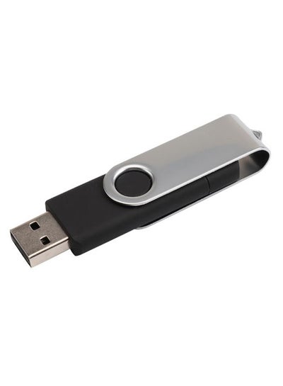 اشتري Dual Interface USB Flash OTG Pen Drive With Cap أسود/فضي 32 غيغابايت في الامارات