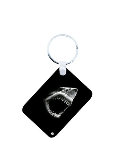 Buy Shark Printed Keychain Black/White in Saudi Arabia