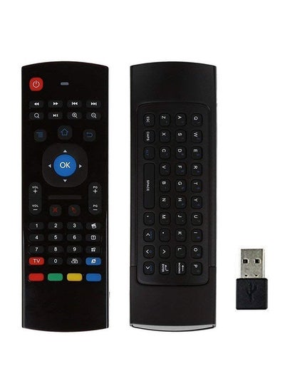 Buy MX3 Air Remote Control With 2.4G Mini Wireless Keyboard Black in UAE