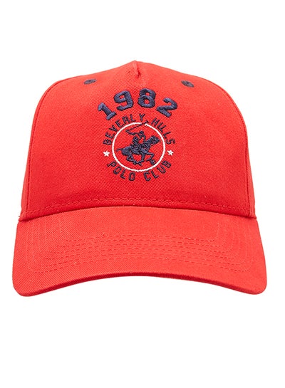Buy Brand Name Embroidered Fence Cap Red in UAE