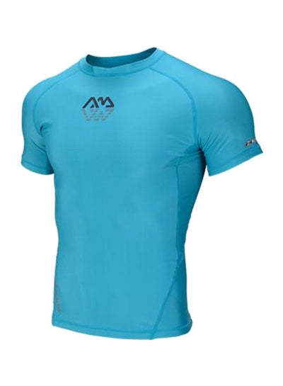 Buy SCENE-Men's Rashguard SS (BLUE) - M in UAE