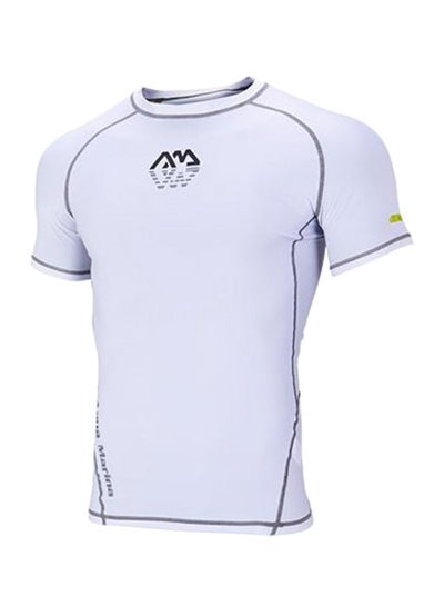 Buy SCENE-Men's Rashguard SS (WHITE) - L in UAE