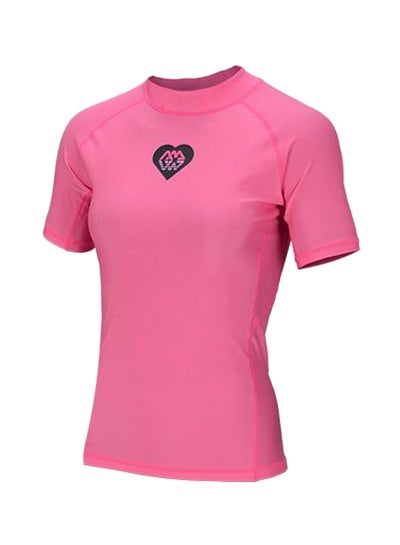 Buy ALLUV-Women's Rashguard SS (PINK) - XS in UAE