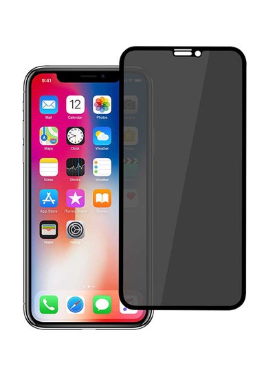 Buy Real Series 3D Full Screen Privacy Tempered Glass For Apple iPhone XR And iPhone 11 Black in Saudi Arabia