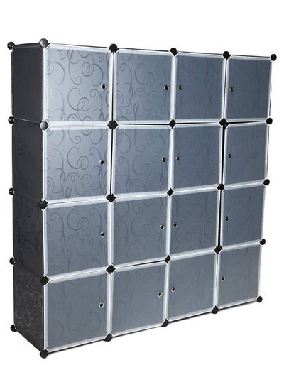 Buy 16 Cubes Modular Storage Cabinet Black in UAE