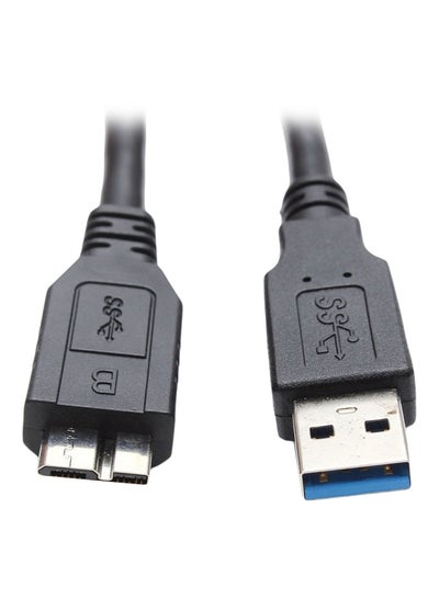 Buy USB Type A To Micro B Cable For Samsung S5 Hard Disk Black in Saudi Arabia