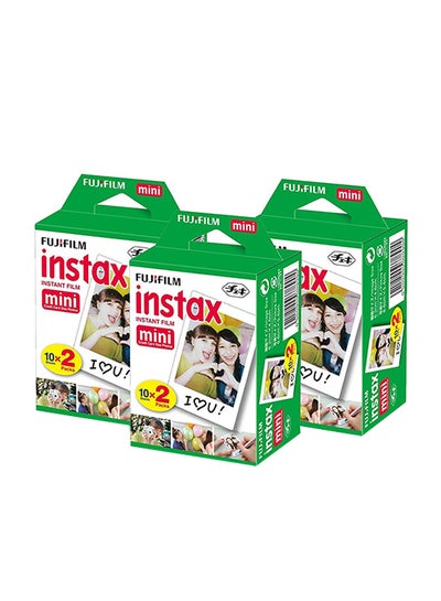 اشتري Pack Of 3 Instax Instant Film For Mini 8/9 Camera متعدد الألوان في السعودية